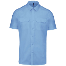 KARIBAN KA503 MEN'S SHORT-SLEEVED PILOT SHIRT L