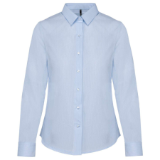 KARIBAN KA510 LADIES’ LONG-SLEEVED COTTON POPLIN SHIRT L blúz