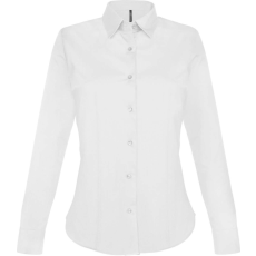 KARIBAN KA530 LADIES' LONG-SLEEVED STRETCH SHIRT L