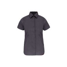 KARIBAN KA532 LADIES' SHORT-SLEEVED COTTON/ELASTANE SHIRT S