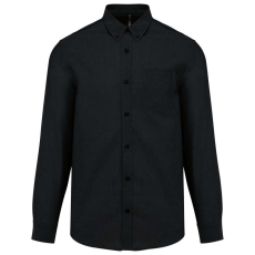 KARIBAN KA533 MEN&- 039;S LONG-SLEEVED OXFORD SHIRT 4XL