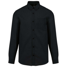 KARIBAN KA533 MEN&- 039;S LONG-SLEEVED OXFORD SHIRT 6XL férfi ing