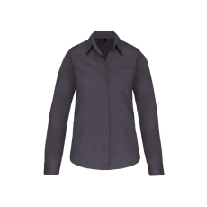 KARIBAN KA542 LADIES' LONG-SLEEVED COTTON POPLIN SHIRT 3XL