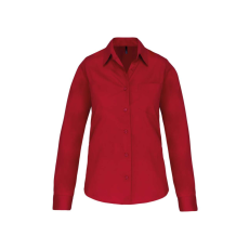 KARIBAN KA542 LADIES' LONG-SLEEVED COTTON POPLIN SHIRT L