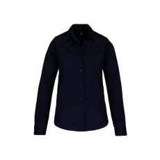 KARIBAN KA542 LADIES' LONG-SLEEVED COTTON POPLIN SHIRT S