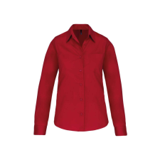KARIBAN KA542 LADIES&#039; LONG-SLEEVED COTTON POPLIN SHIRT XS munkaruha