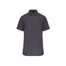 KARIBAN KA543 MEN'S SHORT-SLEEVED COTTON POPLIN SHIRT S