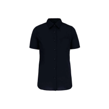 KARIBAN KA544 LADIES' SHORT-SLEEVED COTTON POPLIN SHIRT M munkaruha