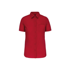 KARIBAN KA544 LADIES&#039; SHORT-SLEEVED COTTON POPLIN SHIRT M munkaruha