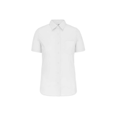 KARIBAN KA544 LADIES' SHORT-SLEEVED COTTON POPLIN SHIRT S