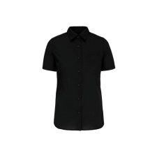 KARIBAN KA544 LADIES&#039; SHORT-SLEEVED COTTON POPLIN SHIRT XS munkaruha