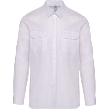 KARIBAN KA590 MEN&#039;S LONG-SLEEVED SAFARI SHIRT L munkaruha