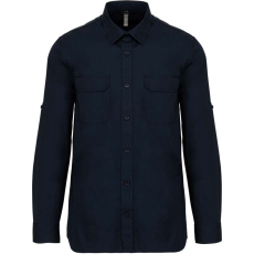 KARIBAN KA590 MEN'S LONG-SLEEVED SAFARI SHIRT XL