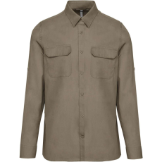 KARIBAN KA590 MEN'S LONG-SLEEVED SAFARI SHIRT XL
