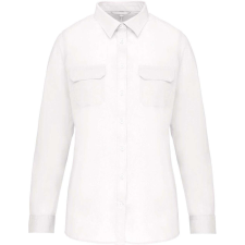 KARIBAN KA591 LADIES&- 039; LONG-SLEEVED SAFARI SHIRT XS blúz