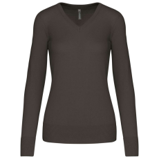 KARIBAN KA966 LADIES' V-NECK JUMPER L