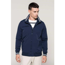 KARIBAN Kabát Kariban férfi unisex, black/white/blue, S munkaruha