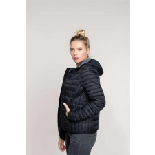 KARIBAN Kabát Kariban női kapucnis női, marl dark grey, 2XL munkaruha