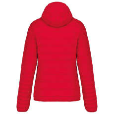KARIBAN kapucnis bélelt meleg és ultrakönnyű Női kabát KA6111, Red-XL