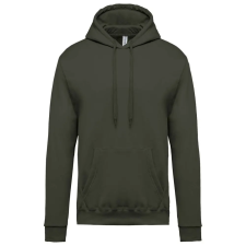 KARIBAN kapucnis férfi pulóver KA476, Dark Khaki-M férfi pulóver, kardigán