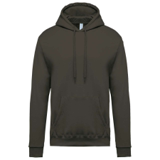 KARIBAN kapucnis férfi pulóver KA476, Green Olive-3XL férfi pulóver, kardigán