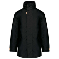 KARIBAN kapucnis kabát steppelt béléssel KA677, Black-2XL