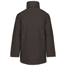 KARIBAN kapucnis kabát steppelt béléssel KA677, Dark Grey-XL