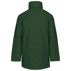 KARIBAN kapucnis kabát steppelt béléssel KA677, Forest Green-XL