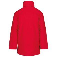 KARIBAN kapucnis kabát steppelt béléssel KA677, Red-4XL