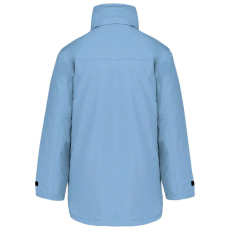 KARIBAN kapucnis kabát steppelt béléssel KA677, Sky Blue-3XL