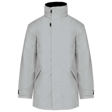 KARIBAN kapucnis kabát steppelt béléssel KA677, Snow Grey-M