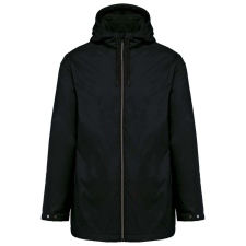 KARIBAN kapucnis unisex kabát, mikropolár béléssel KA6153, Black-XL férfi kabát, dzseki