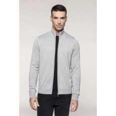 KARIBAN Kardigán Kariban férfi férfi (50%pamut 50%akril) grey melange, 3XL