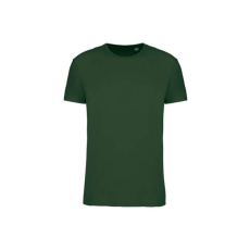 KARIBAN körkötött organikus férfi póló rövid ujjú KA3032IC, Forest Green-S