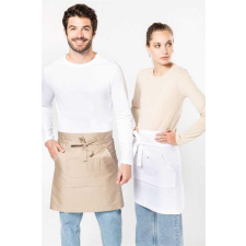 KARIBAN Kötény Kariban Barman bárkötény unisex (100%pamut 280g/m2) white, U lakástextília