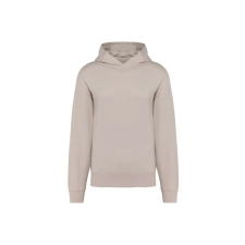 KARIBAN laza szabású unisex kapucnis pulóver KA4018, Clay-L férfi pulóver, kardigán