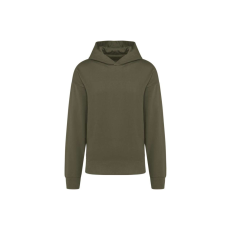 KARIBAN laza szabású unisex kapucnis pulóver KA4018, Light Khaki-2XL