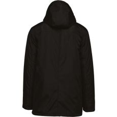 KARIBAN levehető kapucnis bélelt unisex kabát KA656, Black-XL