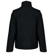 KARIBAN levehető ujjú bélelt kabát KA639, Black/Orange-L férfi kabát, dzseki