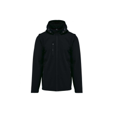 KARIBAN levehető ujjú kapucnis softshell dzseki KA422, Black-XS