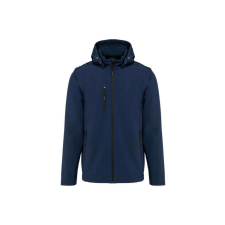 KARIBAN levehető ujjú kapucnis softshell dzseki KA422, Navy-4XL férfi kabát, dzseki