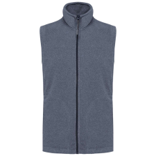 KARIBAN LUCA, férfi polár mellény KA913, French Navy Heather-3XL férfi mellény
