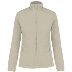 KARIBAN MAUREEN Nöi cipzáras polár pulóver KA907, Beige-4XL