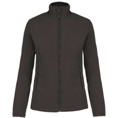 KARIBAN MAUREEN Nöi cipzáras polár pulóver KA907, Dark Grey-4XL