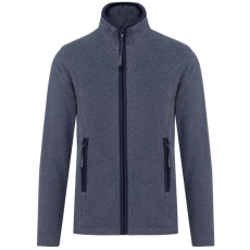 KARIBAN MAUREEN Nöi cipzáras polár pulóver KA907, French Navy Heather-2XL