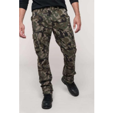 KARIBAN Nadrág Kariban férfi többzsebes férfi (98%pamut 245g/m2) olive camouflage, 46
