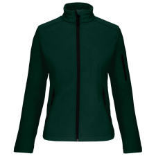 KARIBAN Női 3 rétegű softshell dzseki, Kariban KA400, Bottle Green-S női dzseki, kabát