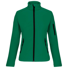 KARIBAN Női 3 rétegű softshell dzseki, Kariban KA400, Kelly Green-S