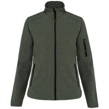 KARIBAN Női 3 rétegű softshell dzseki, Kariban KA400, Marl Green-2XL női dzseki, kabát