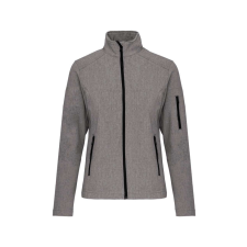 KARIBAN Női 3 rétegű softshell dzseki, Kariban KA400, Marl Grey-L női dzseki, kabát